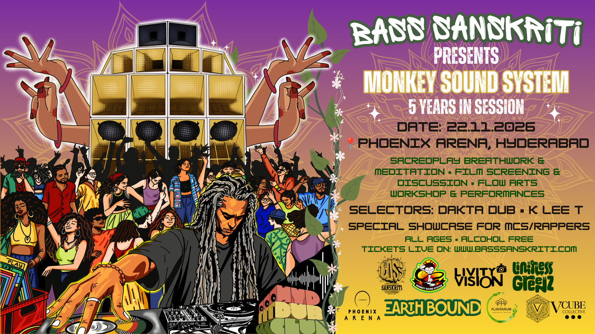 Bass Sanskriti Presents Monkey Sound System 5 years in session