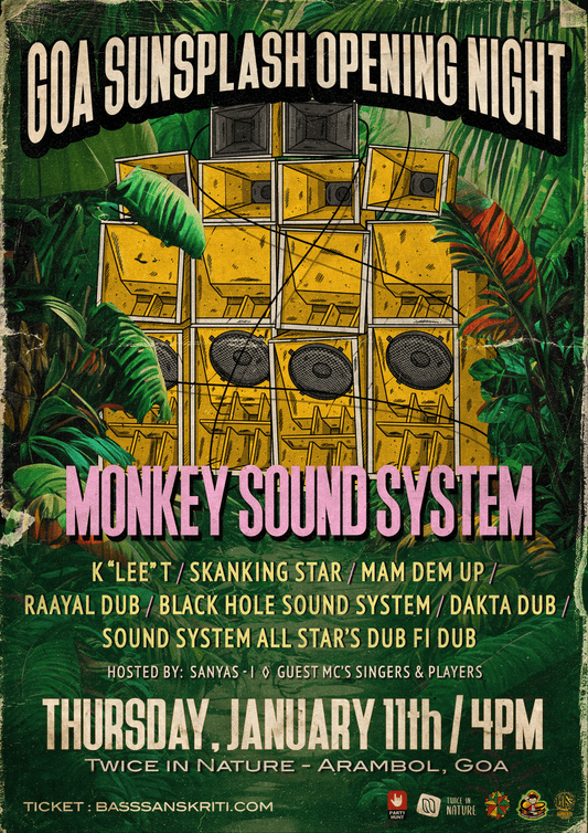 Goa Sunsplash Opening Night With Monkey Sound System - 11th January 2024
