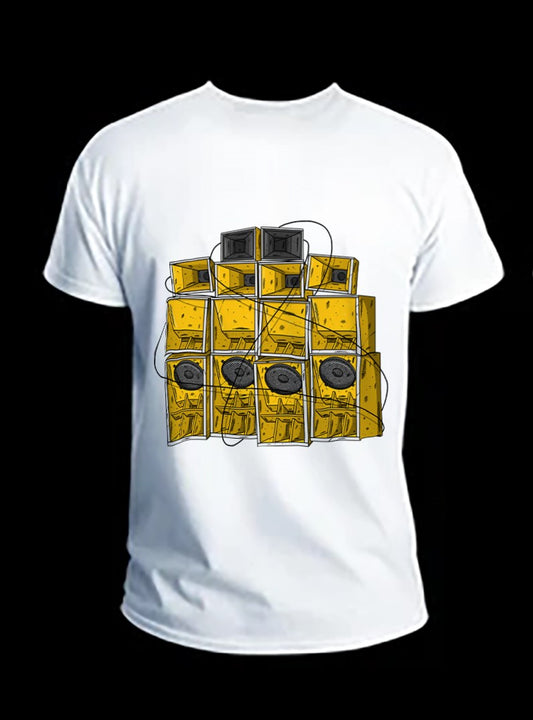 Monkey Sound System T-shirt (White)